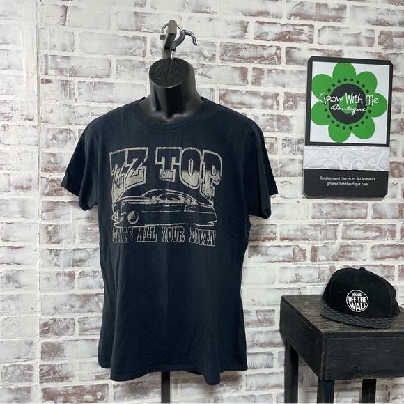 ZZ Top Black Graphic T-Shirt - Picture 1 of 5